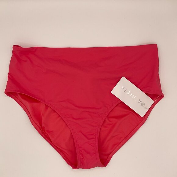 Athleta‎ Hampton high waist bikini bottom Pink Swim Size XL NWT - Picture 1 of 4